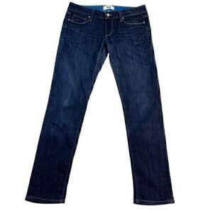 Paige Womens Dark Wash Skyline Ankle Peg‎ Jeans Size 28